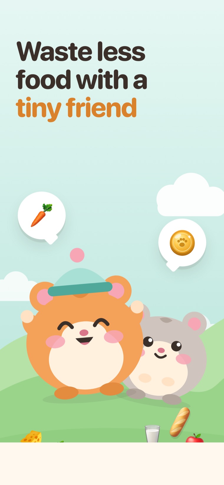 Mochi and a friend waving